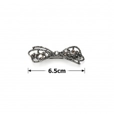 Заколка автоматическая для волос со стразами (15816) вариант 03