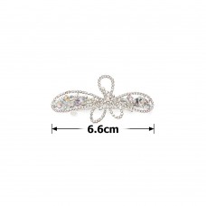 Заколка автоматическая для волос со стразами (15818) вариант 01