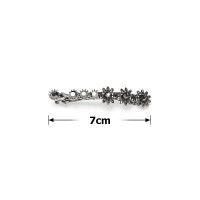 Заколка автоматическая для волос со стразами (15827) вариант 03