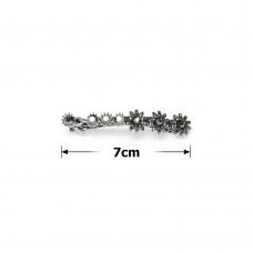 Заколка автоматическая для волос со стразами (15827) вариант 03