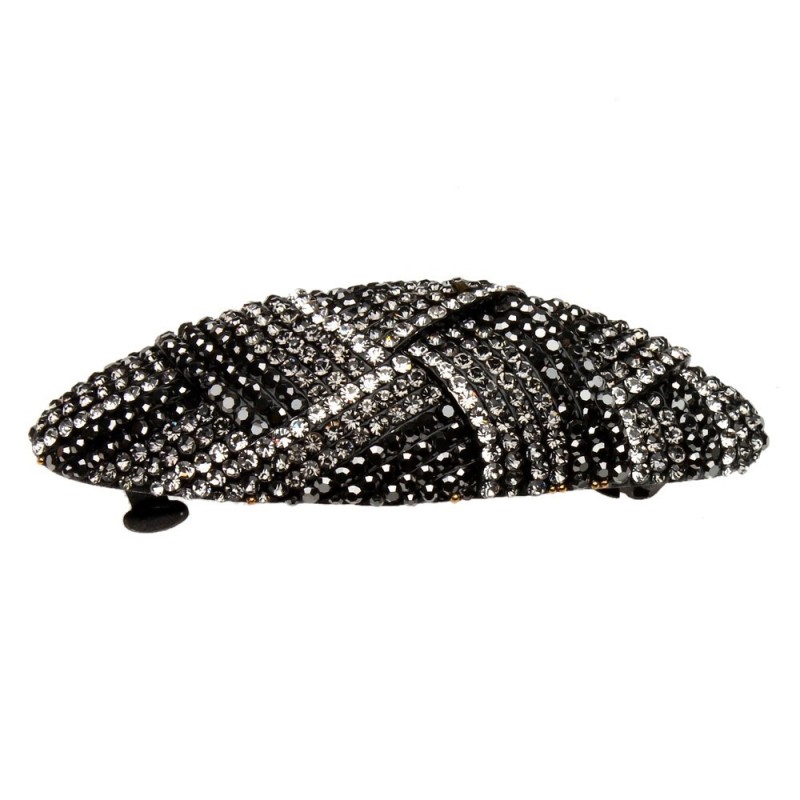 Заколка автоматическая для волос со стразами (5082)