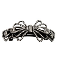 Заколка автоматическая для волос со стразами (5486)