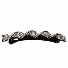 Заколка автоматическая для волос со стразами (5491)