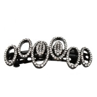 Заколка автоматическая для волос со стразами (5492)