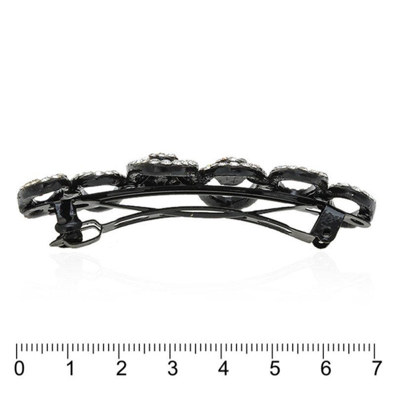 Заколка автоматическая для волос со стразами (5492)