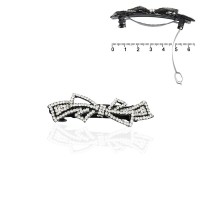 Заколка автоматическая для волос со стразами (6232)