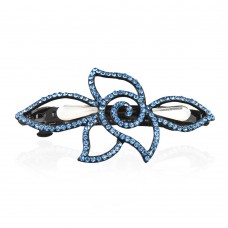 Заколка автоматическая для волос со стразами (5905) вариант 02