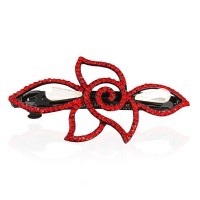 Заколка автоматическая для волос со стразами (5905) вариант 04