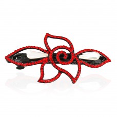 Заколка автоматическая для волос со стразами (5905) вариант 04