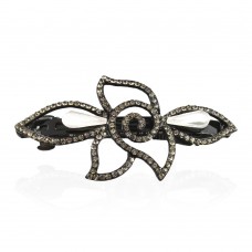 Заколка автоматическая для волос со стразами (5905) вариант 05