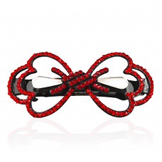 Заколка автоматическая для волос со стразами (5906) вариант 02