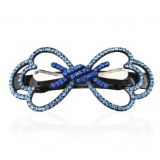 Заколка автоматическая для волос со стразами (5906) вариант 03