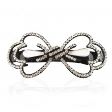 Заколка автоматическая для волос со стразами (5906) вариант 04