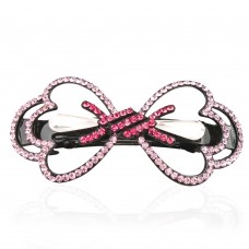 Заколка автоматическая для волос со стразами (5906) вариант 06