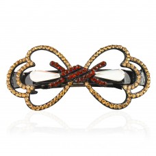 Заколка автоматическая для волос со стразами (5906) вариант 07