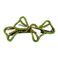 Заколка автоматическая для волос со стразами (5907) вариант 01