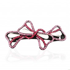 Заколка автоматическая для волос со стразами (5907) вариант 02