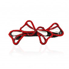 Заколка автоматическая для волос со стразами (5907) вариант 04