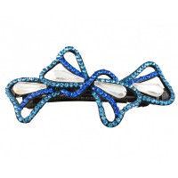 Заколка автоматическая для волос со стразами (5907) вариант 05