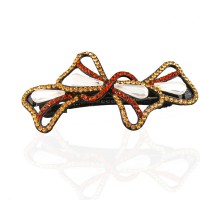 Заколка автоматическая для волос со стразами (5907) вариант 07