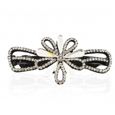 Заколка автоматическая для волос со стразами (5908) вариант 06