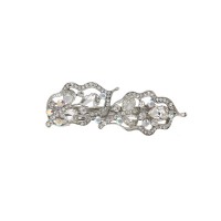 Заколка автоматическая для волос со стразами (12601)