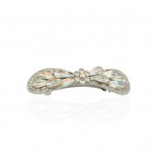 Заколка автоматическая для волос со стразами (15027) вариант 01