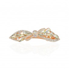 Заколка автоматическая для волос со стразами (15040) вариант 04