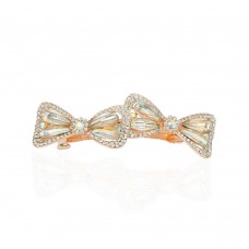 Заколка автоматическая для волос со стразами (15042) вариант 04