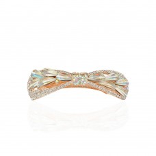 Заколка автоматическая для волос со стразами (15058) вариант 04