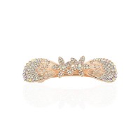 Заколка автоматическая для волос со стразами (15061) вариант 02