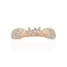 Заколка автоматическая для волос со стразами (15061) вариант 02