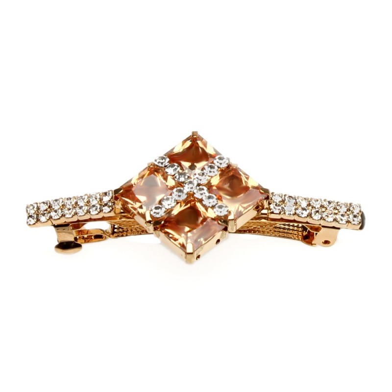 Заколка автоматическая для волос со стразами (1883)