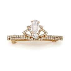 Заколка автоматическая для волос со стразами (1886) вариант 01