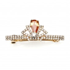 Заколка автоматическая для волос со стразами (1886) вариант 02