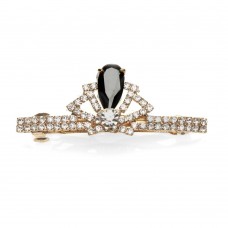 Заколка автоматическая для волос со стразами (1886) вариант 03