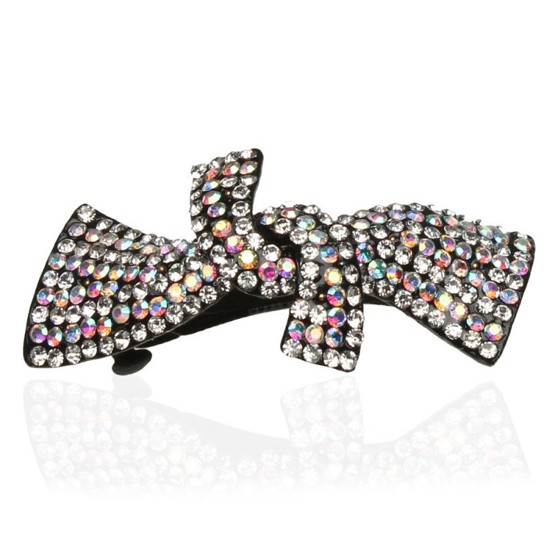 Заколка автоматическая для волос со стразами (3506) вариант 10