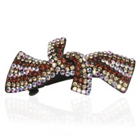 Заколка автоматическая для волос со стразами (3506) вариант 07