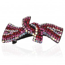 Заколка автоматическая для волос со стразами (3506) вариант 09