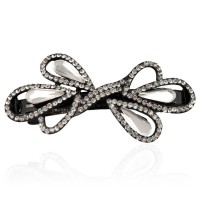 Заколка автоматическая для волос со стразами (5911) вариант 03