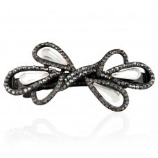 Заколка автоматическая для волос со стразами (5911) вариант 05