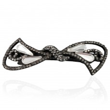 Заколка автоматическая для волос со стразами (5912) вариант 02