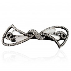 Заколка автоматическая для волос со стразами (5912) вариант 05