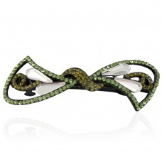 Заколка автоматическая для волос со стразами (5912) вариант 06