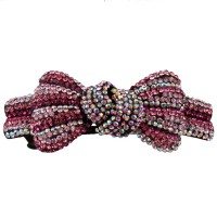 Заколка автоматическая для волос со стразами (5914) вариант 01