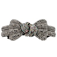 Заколка автоматическая для волос со стразами (5914) вариант 03