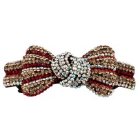 Заколка автоматическая для волос со стразами (5914) вариант 06