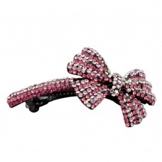 Заколка автоматическая для волос со стразами (5915) вариант 04