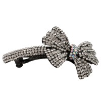 Заколка автоматическая для волос со стразами (5915) вариант 06