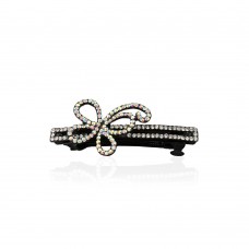 Заколка автоматическая для волос со стразами (5919) вариант 01